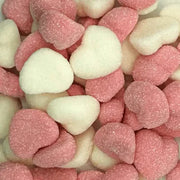 Pink-Weiße Herzen