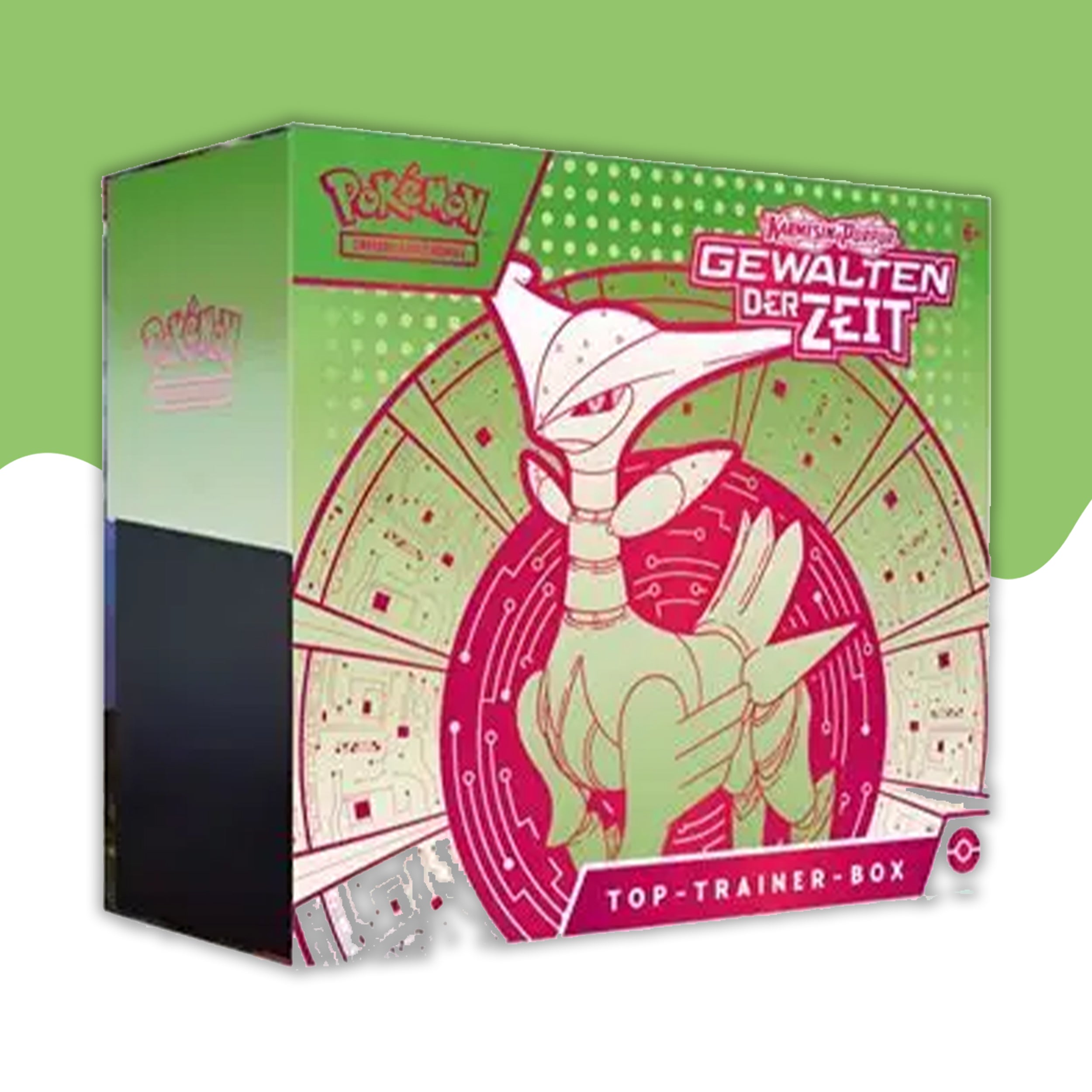Pokémon Gewalten der Zeit Eisenblatt Top Trainer Box Deutsch