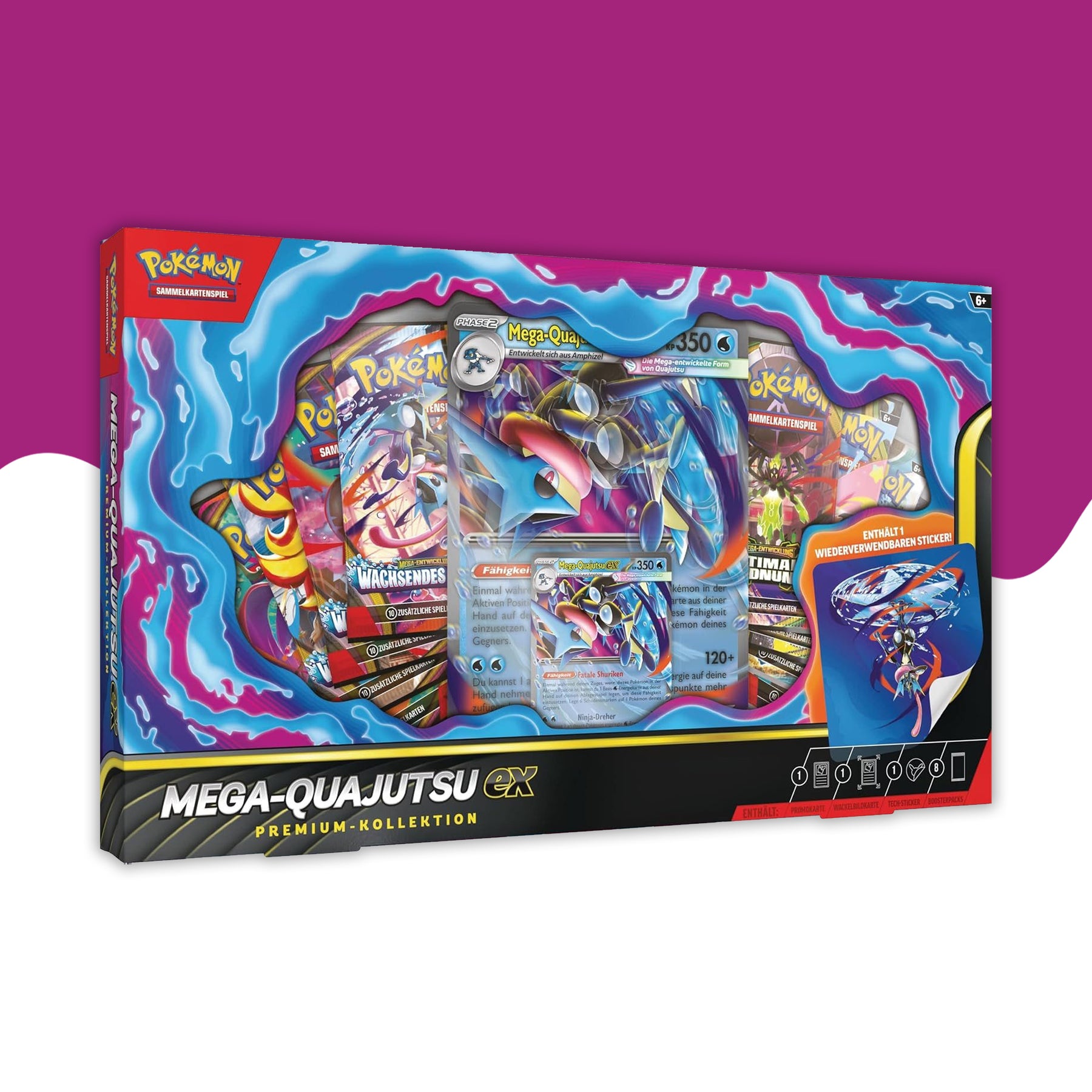 Pokémon Mega-Quajutsu-ex Premium-Kollektion Deutsch (