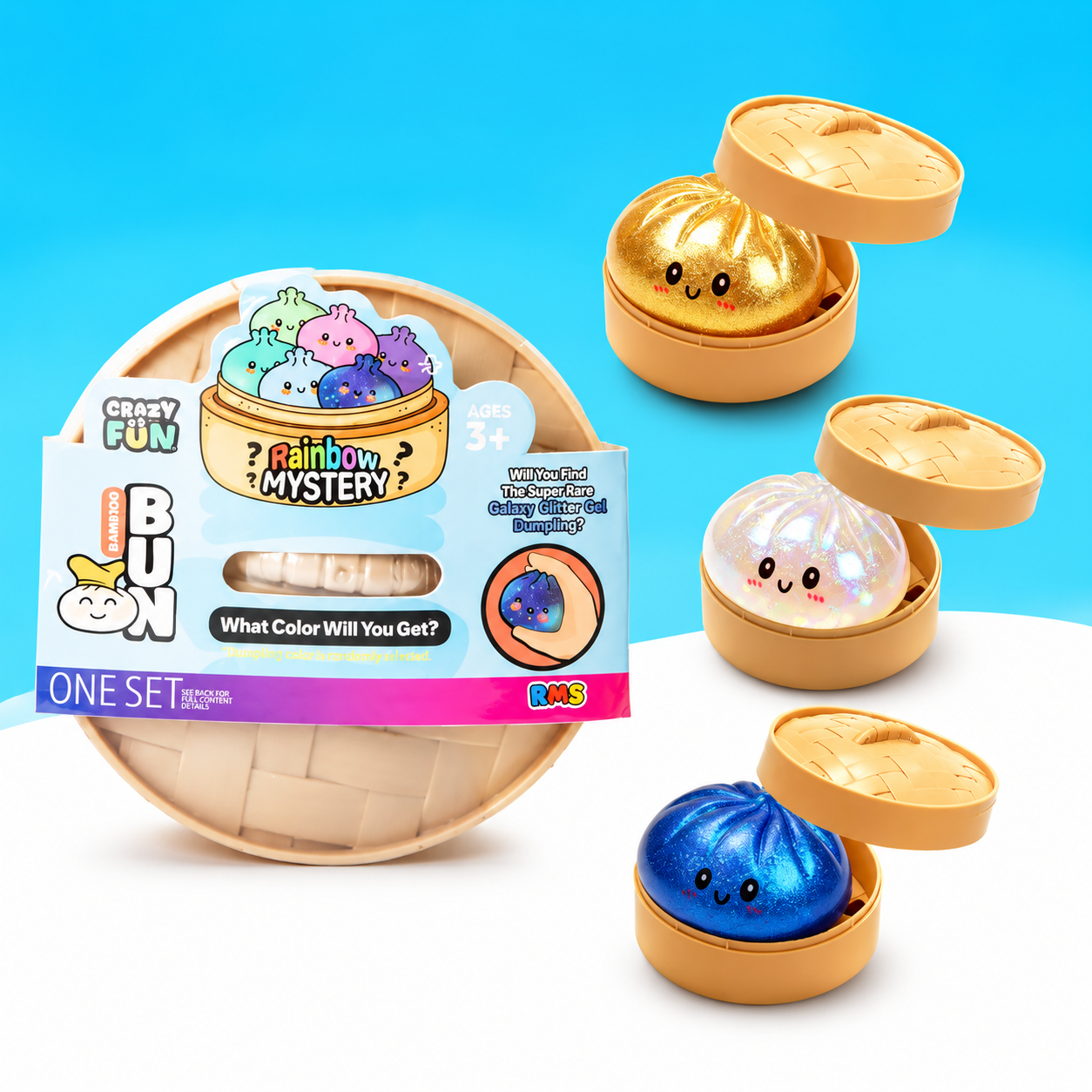 Glitter Dumpling Squishy zufällige Farbe