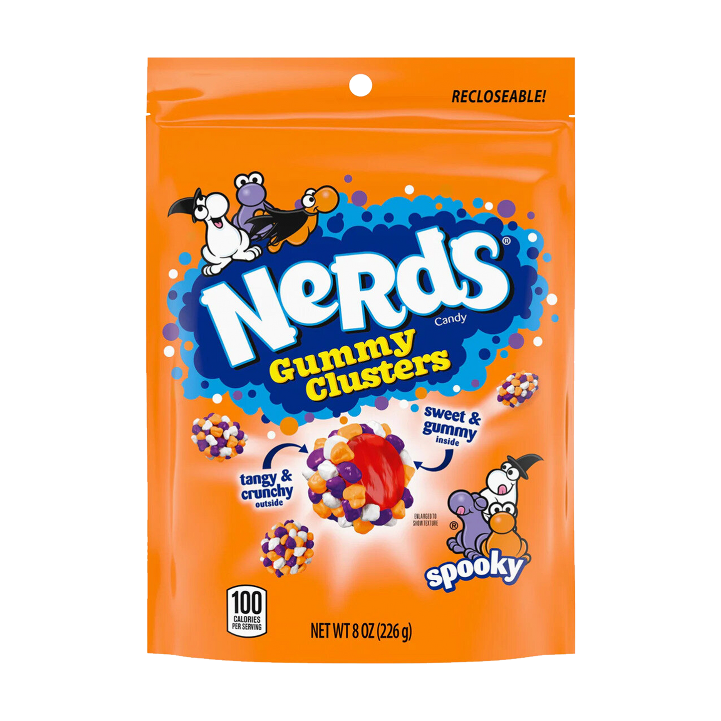 Wonka Nerds Gummy Cluster Spooky 226g