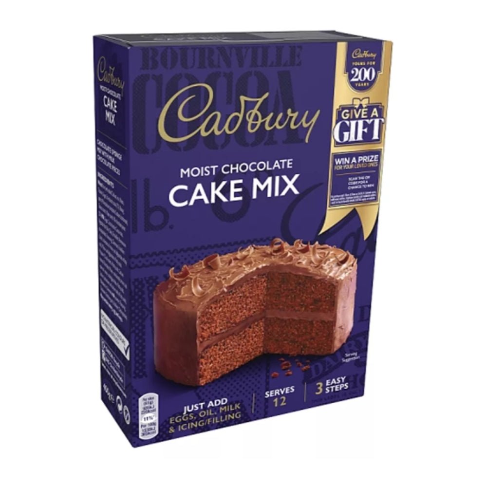 adbury Moist Chocolate Cake Mix (400 g) - Snack Shark