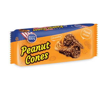 American Bakery Peanut Cones 112g - Snack Shark