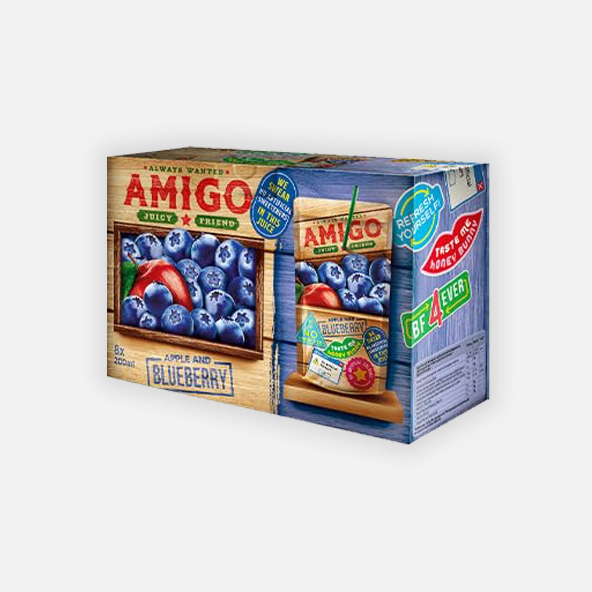 Amigo Apple & Blueberry 8er Box - Snack Shark