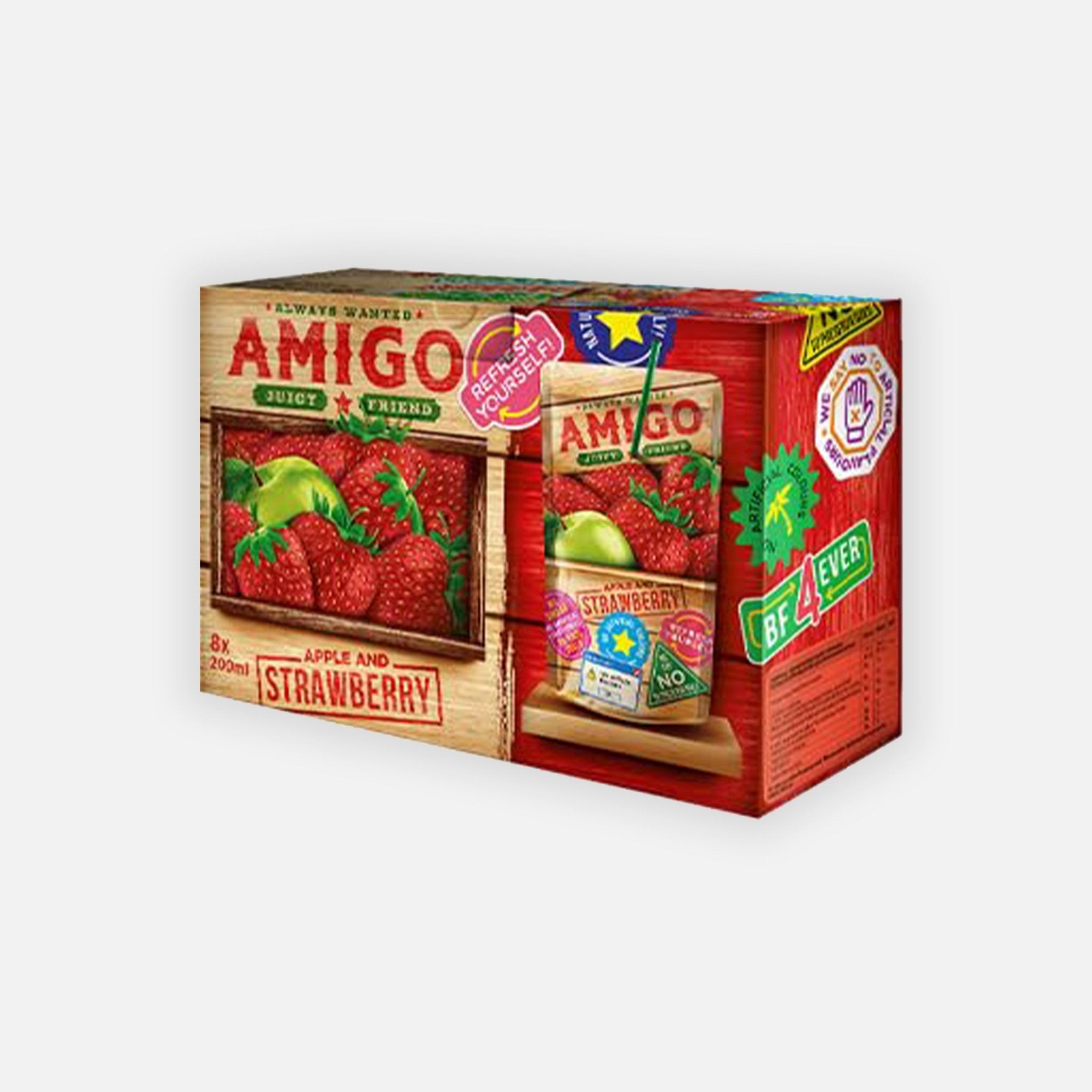 Amigo Apple & Strawberry 8er Box - Snack Shark
