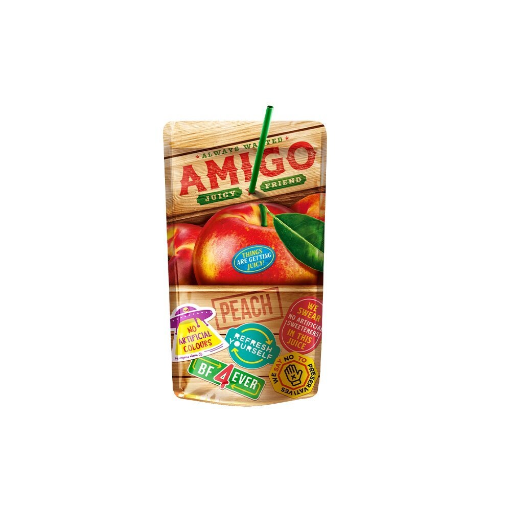 Amigo Peach 200ml - Snack Shark