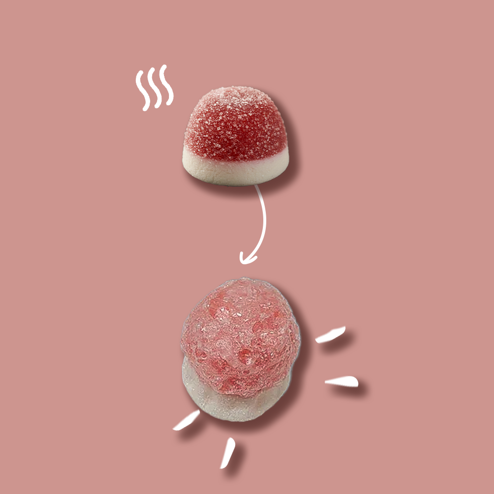 Gefriergetrocknete Vanille Himbeeren