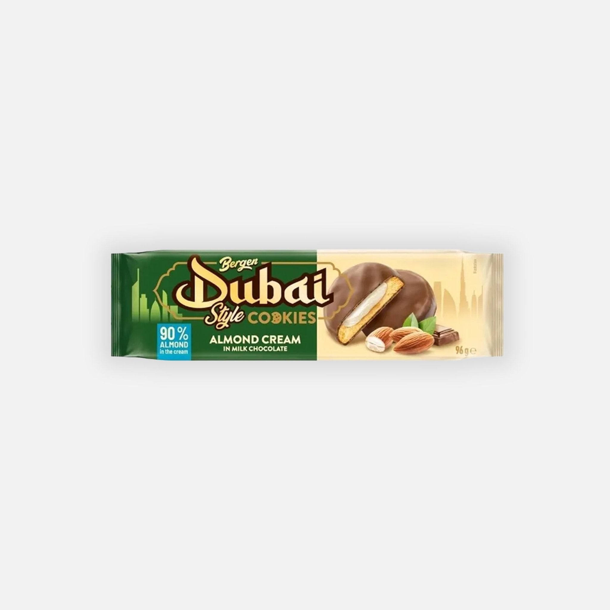 Bergen Dubai Cookies Almond Cream – 96 g - Snack Shark