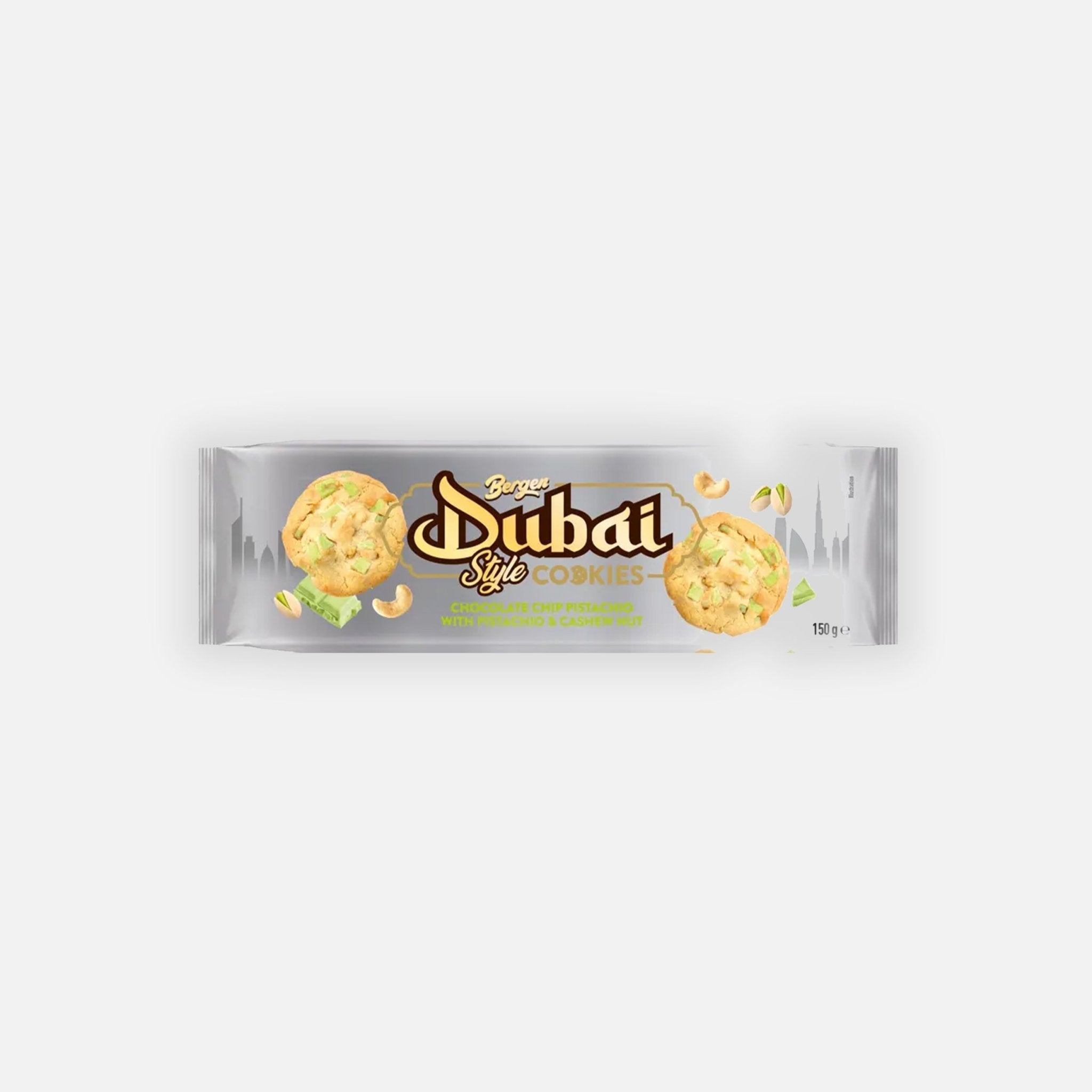 Bergen Dubai Style Cookies Pistachio & Cashew 96g - Snack Shark