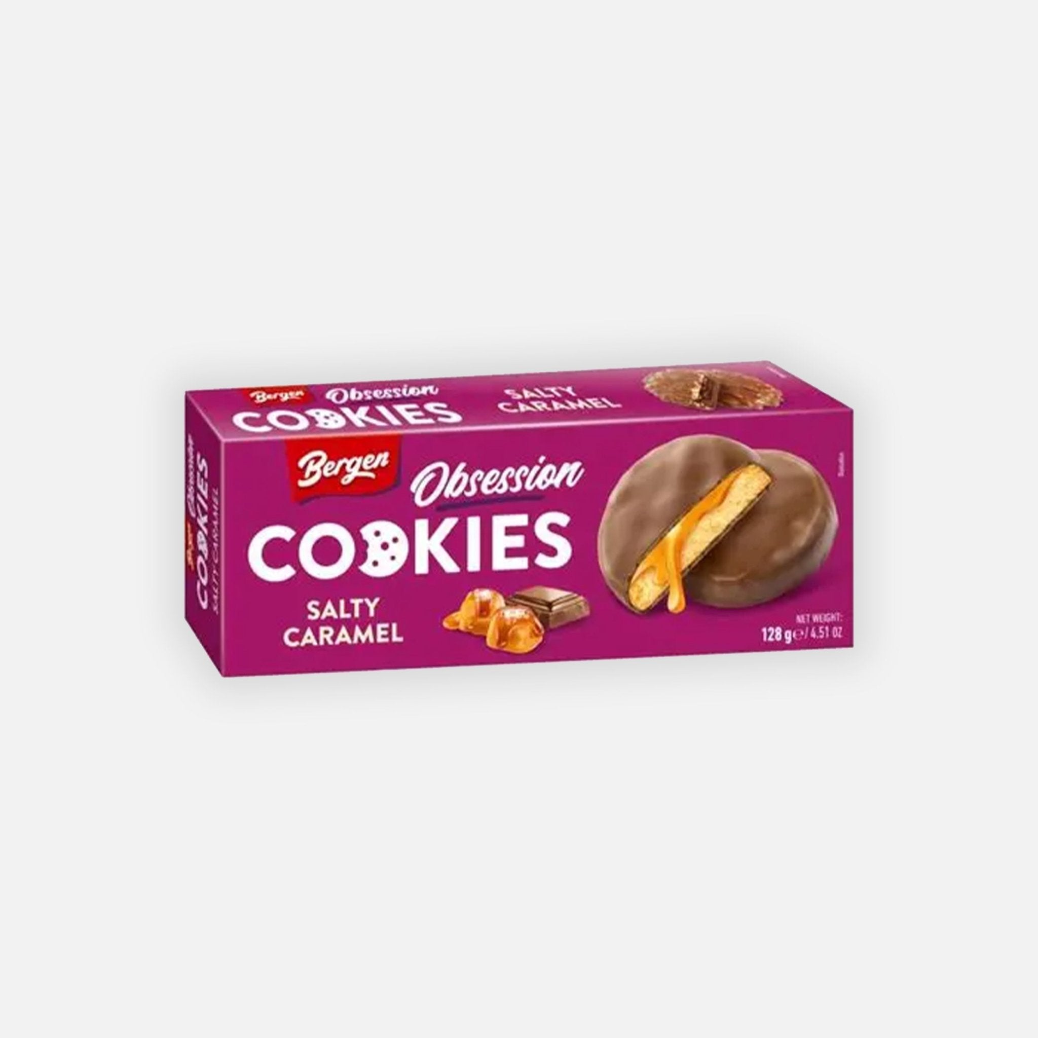 Bergen Obsession Salty Caramel Cookies 128g - Snack Shark