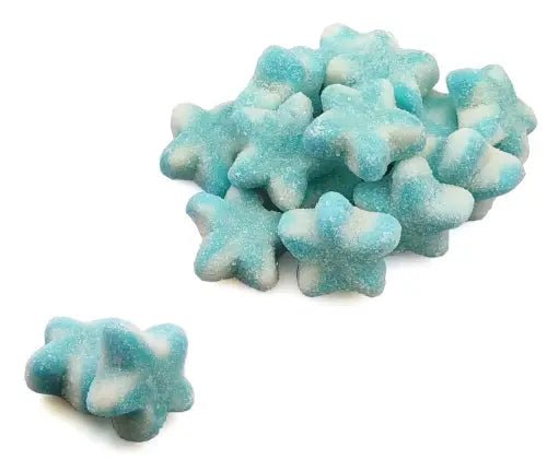 Blaue gezuckerte Sterne - Snack Shark