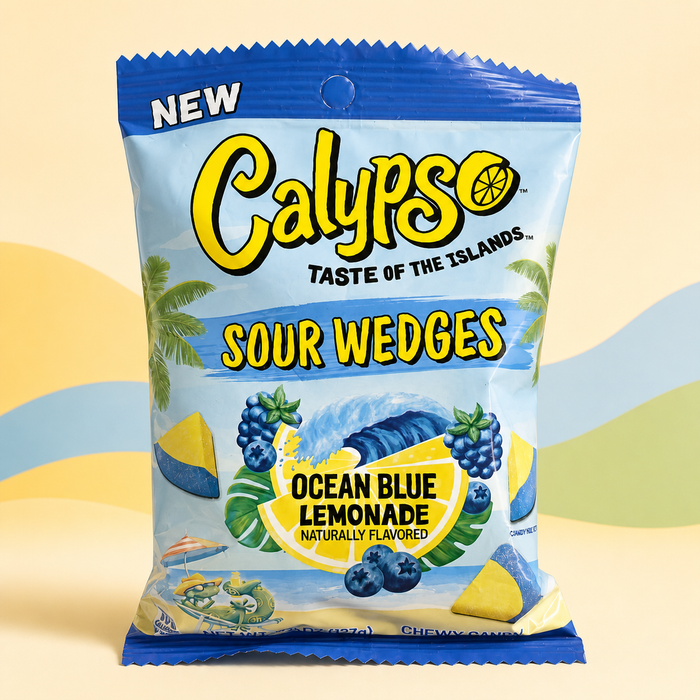 Calypso Sour Wedges Ocean Blue Lemonade 99 g