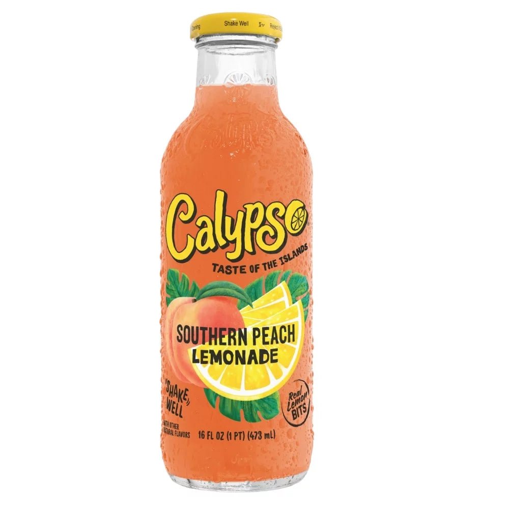 Calypso - Southern Peach - Glasflasche - 473 ml inkl. Pfand - Snack Shark