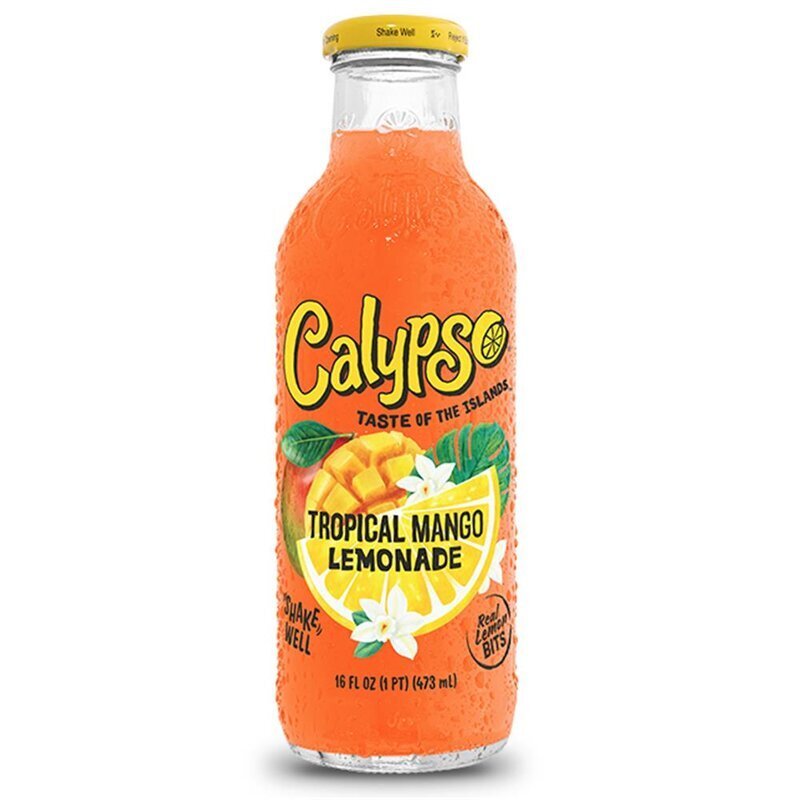 Calypso - Tropical Mango Lemonade - Glasflasche - 473 ml - Snack Shark