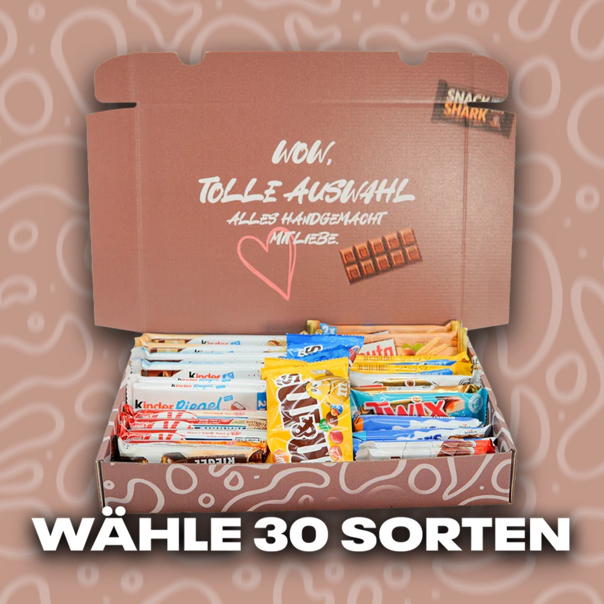 Deine Riegel WunschBox (30 Sorten) - Snack Shark