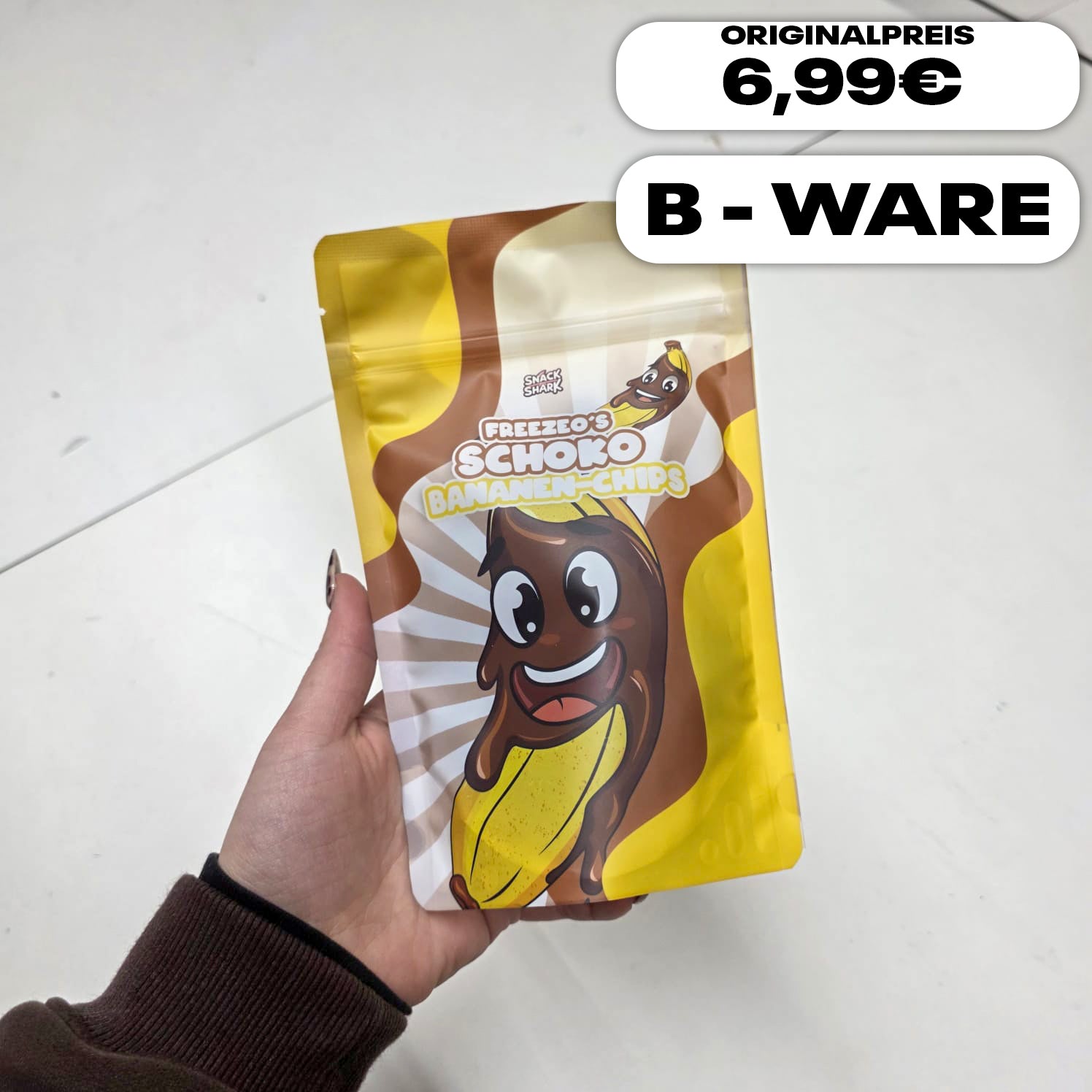Schoko Bananen Chips 100g / B-Ware
