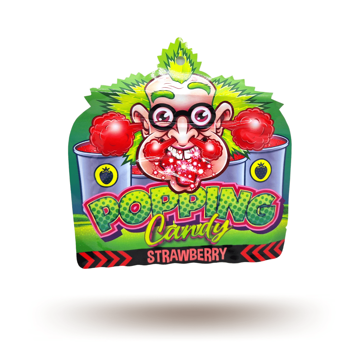 Dr. Sour Popping Candy Strawberry 15g - Snack Shark