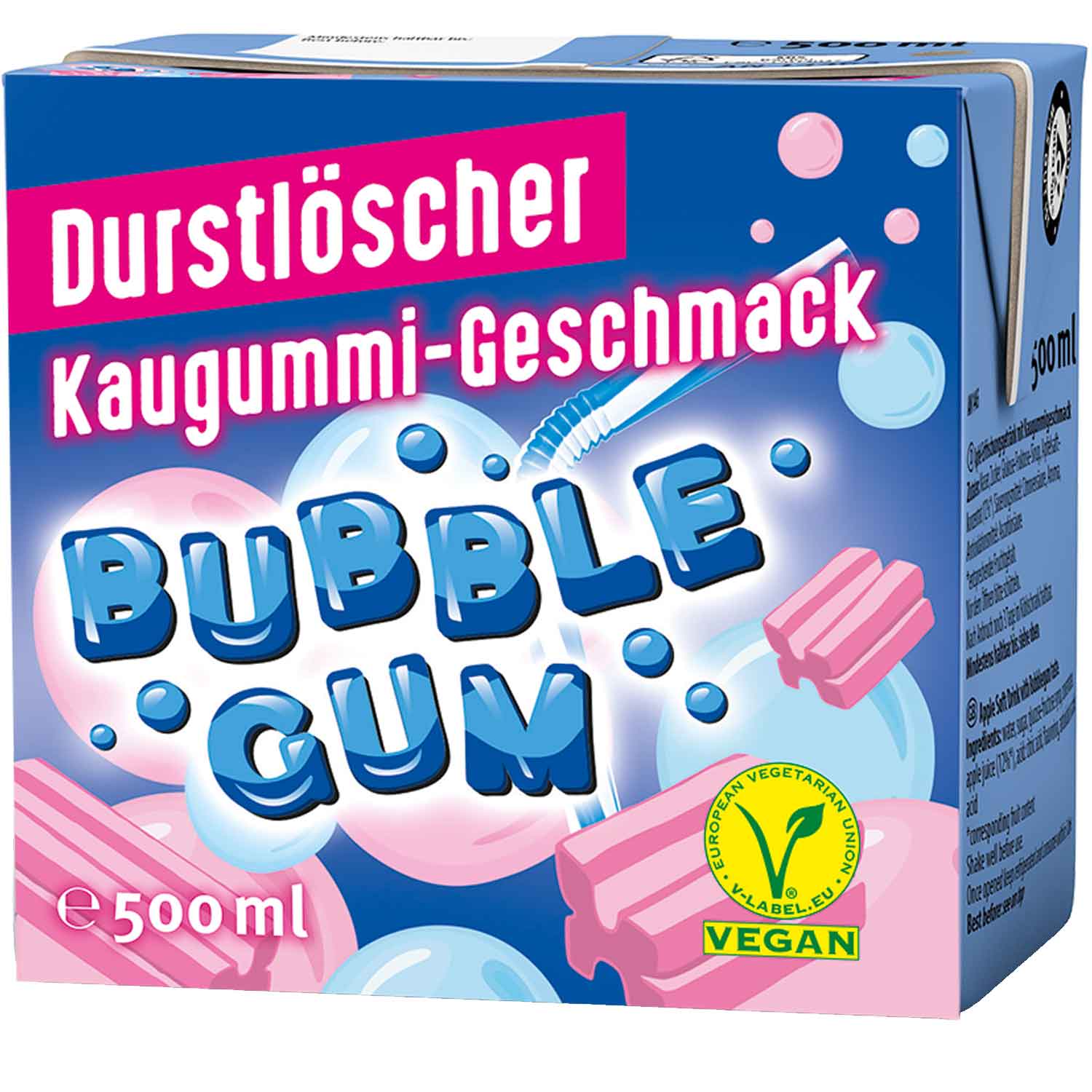 Durstlöscher Bubble Gum 500ml - Snack Shark