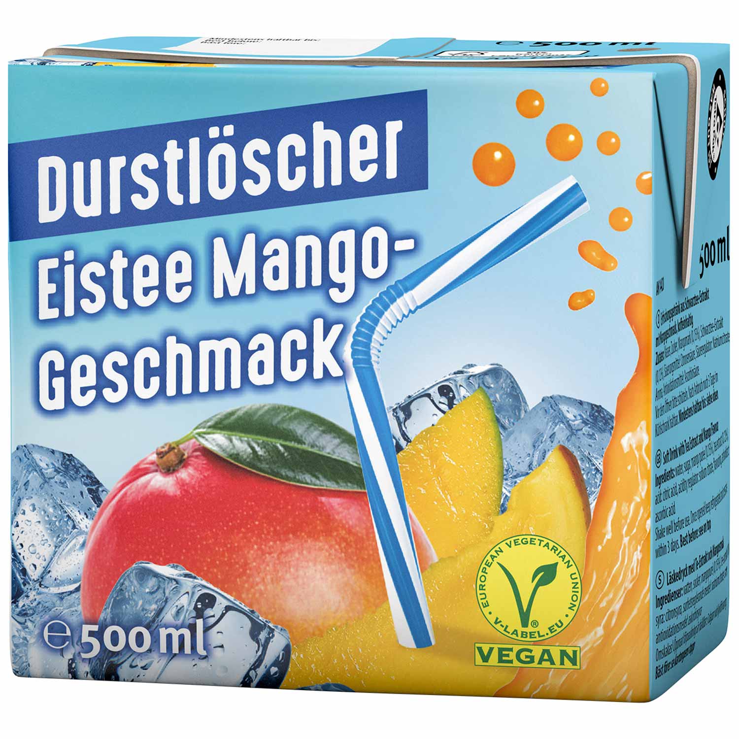 Durstlöscher Eistee Mango 500ml - Snack Shark