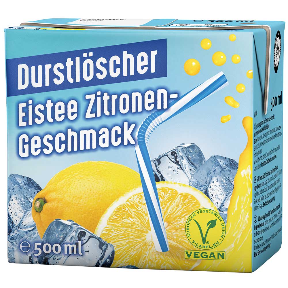 Durstlöscher Eistee Zitrone 500ml - Snack Shark