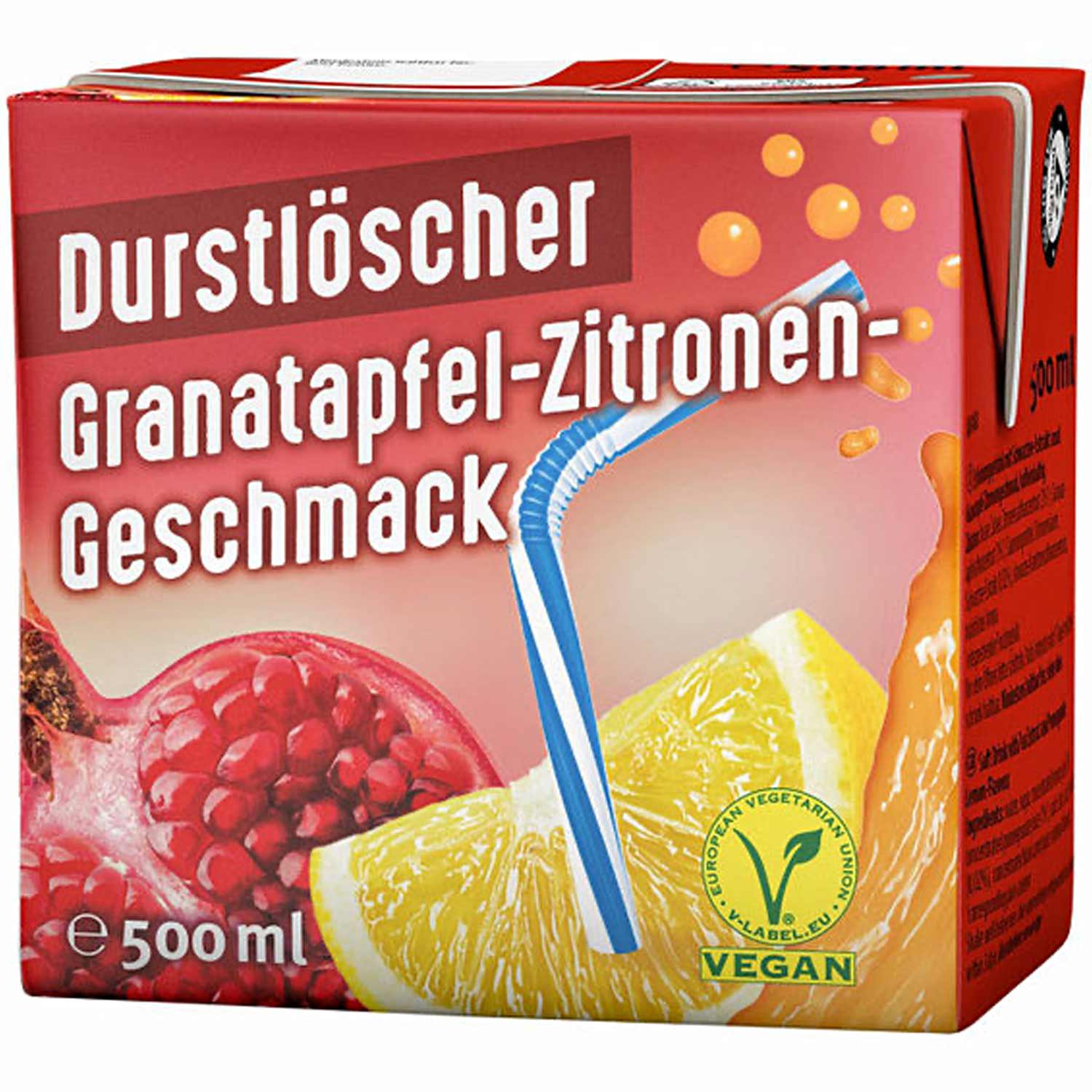 Durstlöscher Granatapfel - Zitrone 500ml - Snack Shark