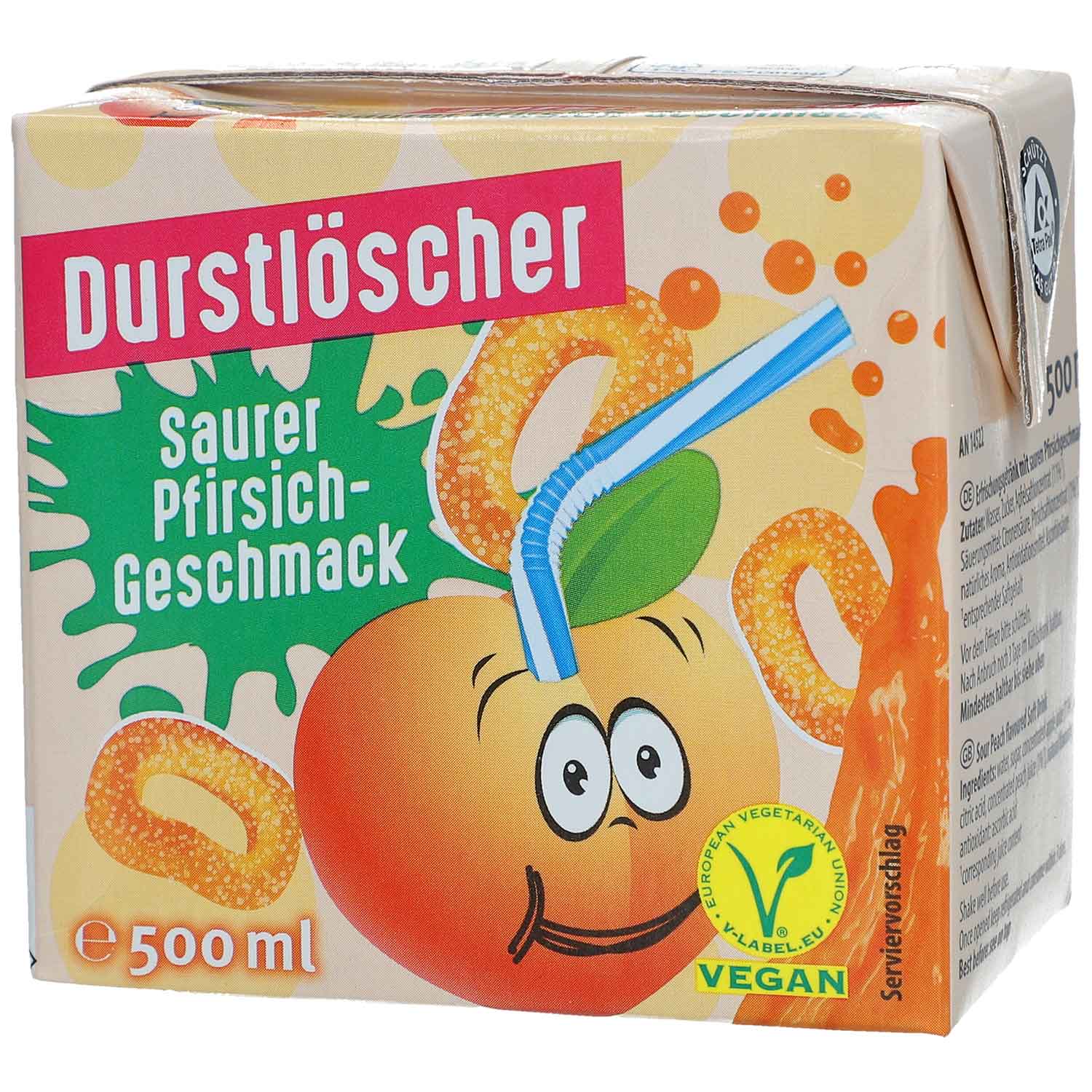 Durstlöscher Saurer Pfirsich 500ml - Snack Shark