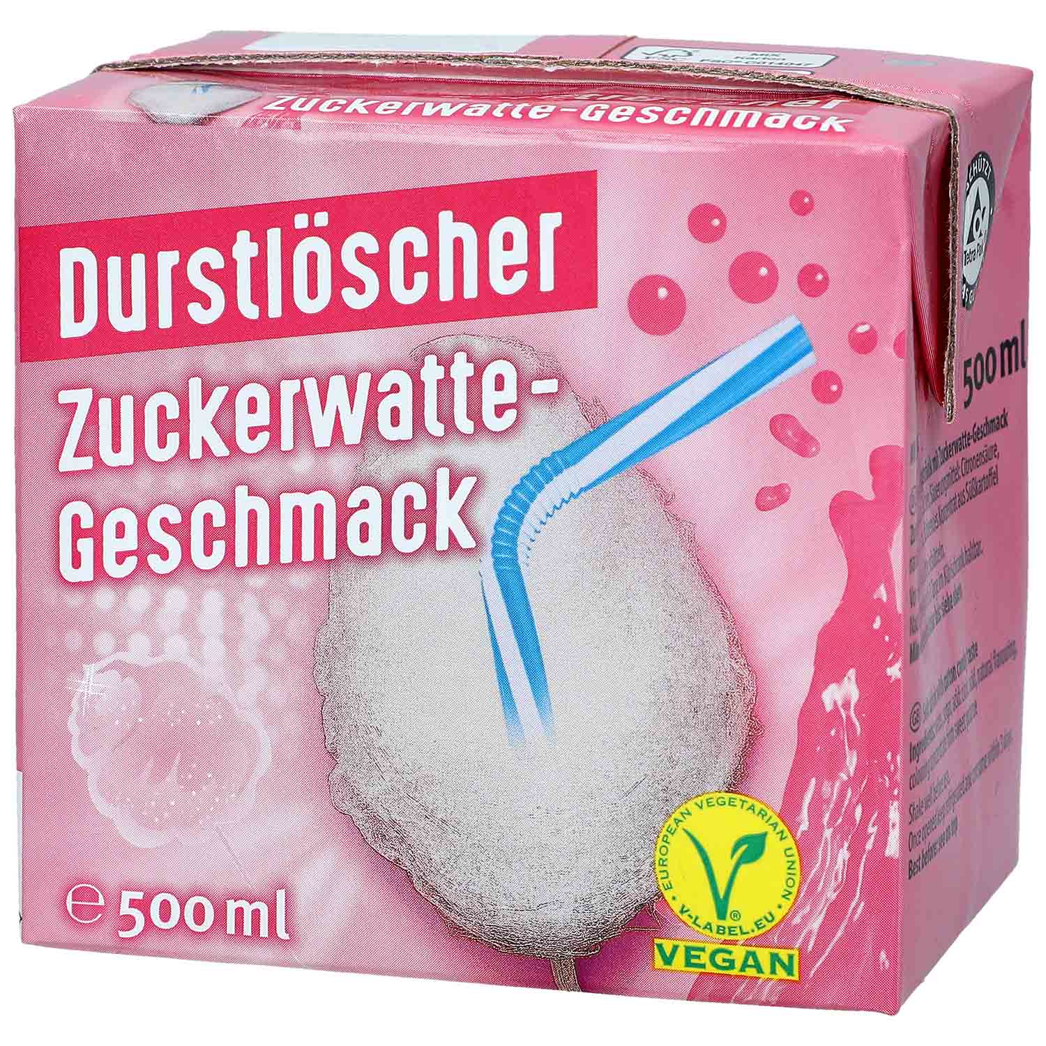 Durstlöscher Zuckerwatte 500ml - Snack Shark