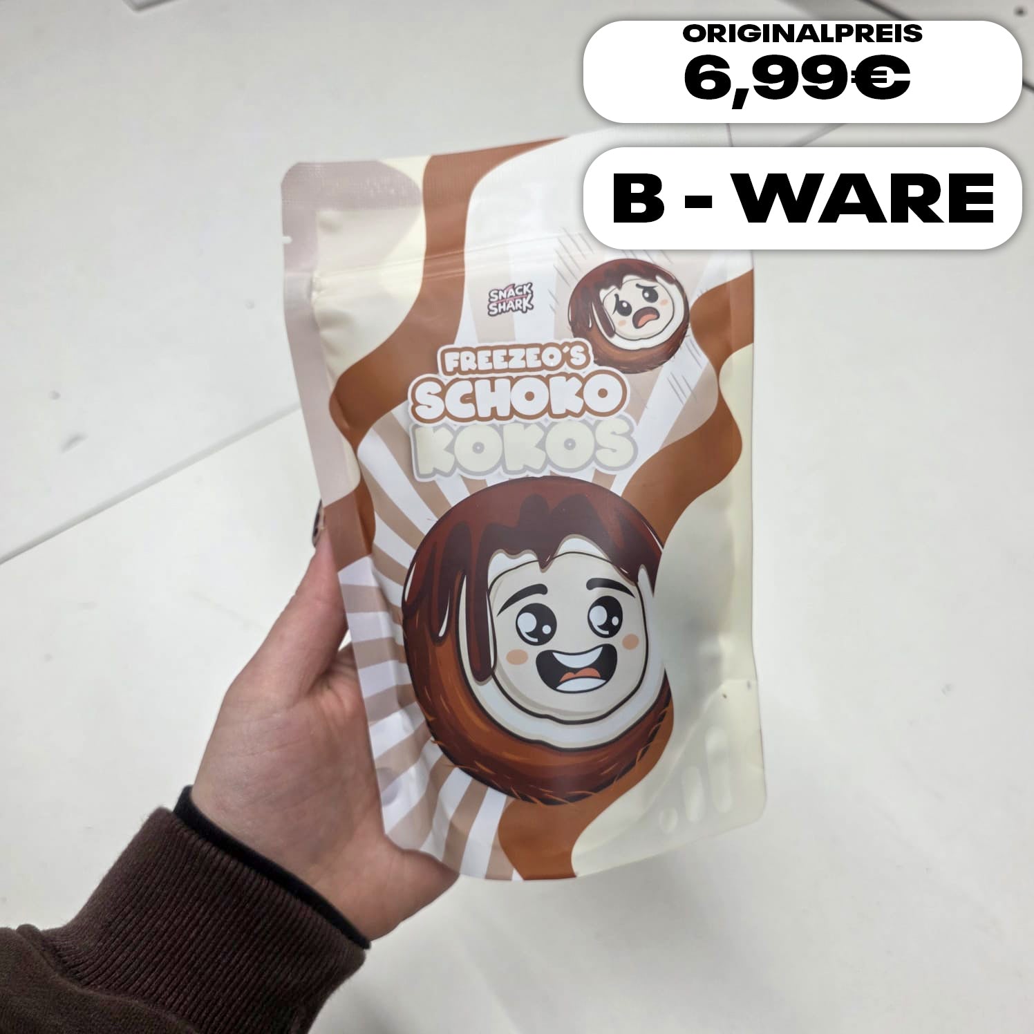 Schoko Kokos Würfel 100g / B-WARE