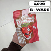White Schoko Erdbeeren 100g / B-Ware