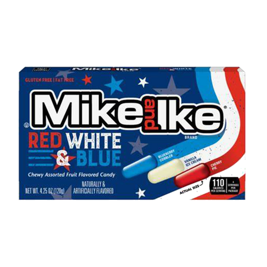 Mike and Ike Red, White & Blue 120g