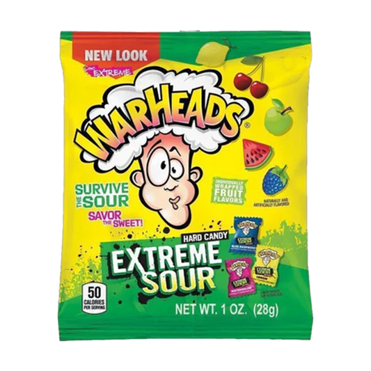 Warheads Extreme Sour Hard Candy 28g