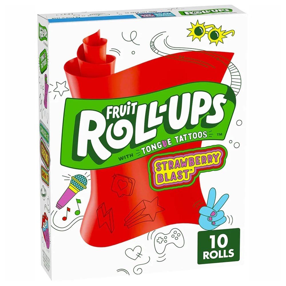Fruit Roll - Ups Strawberry Blast - Snack Shark