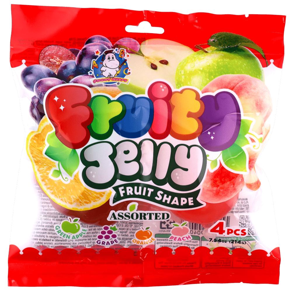 Funny Hippo Fruity Jelly Assorted 214g - Snack Shark