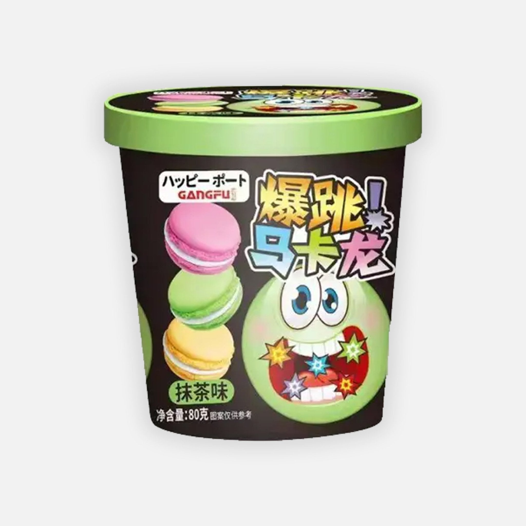 Gangfu Popping Macarons Matcha 80g - Snack Shark