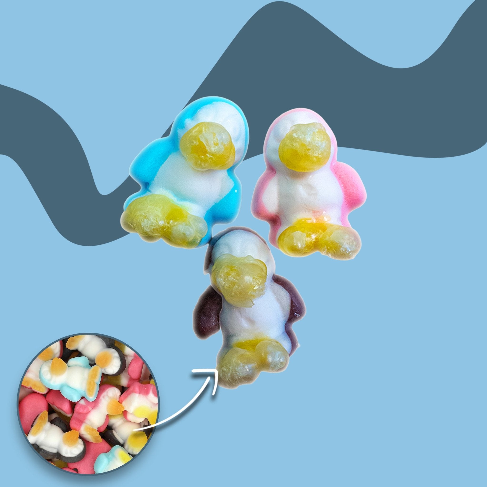 Gefriergetrocknete Pinguine - Snack Shark