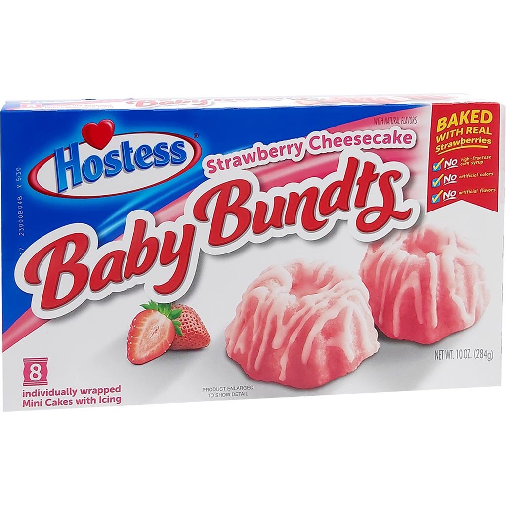 Hostess Baby Bundts Strawberry 284g - Snack Shark