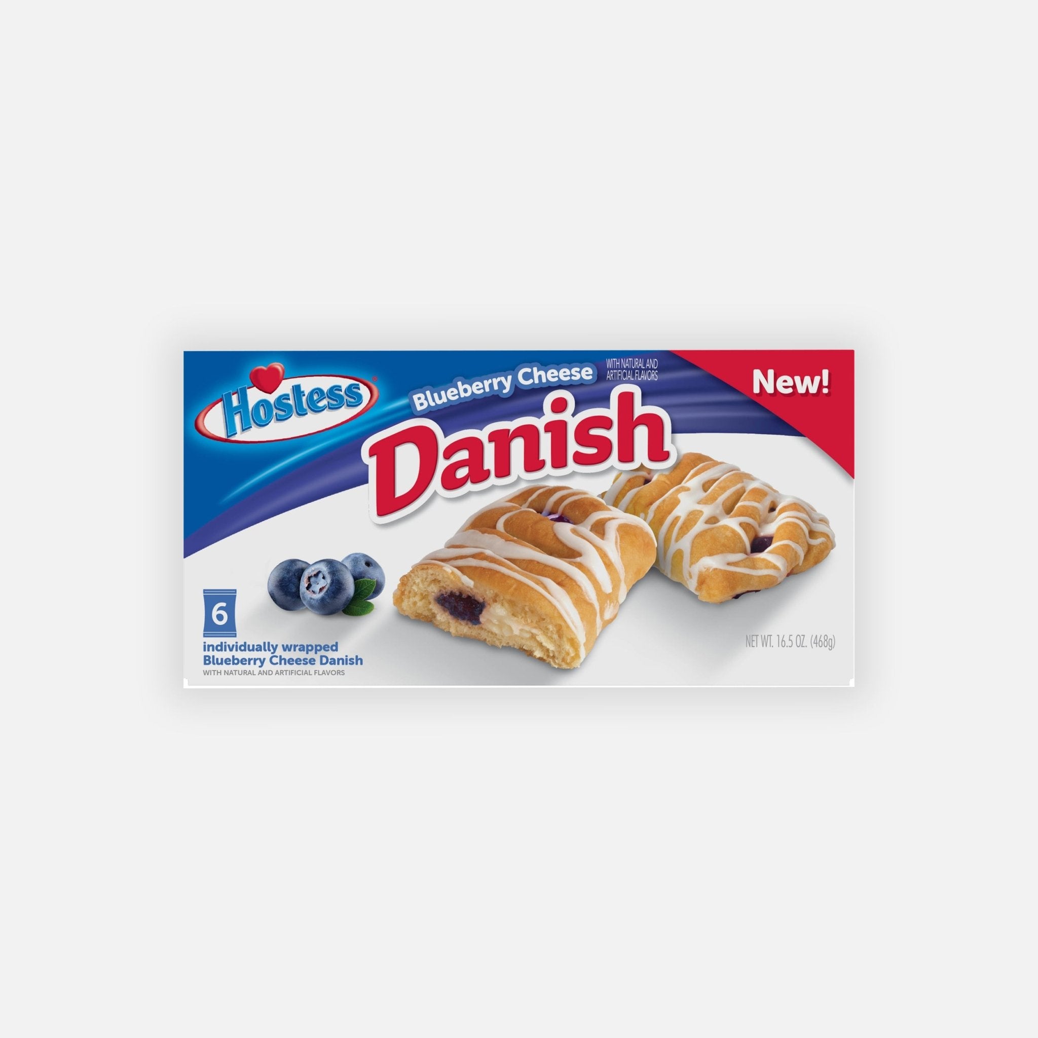 Hostess Blueberry & Cream Cheese Danish 468g - Snack Shark