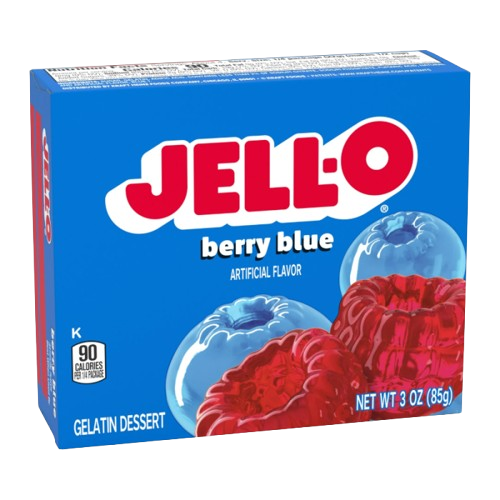 Jell-o Gelatin Berry Blue