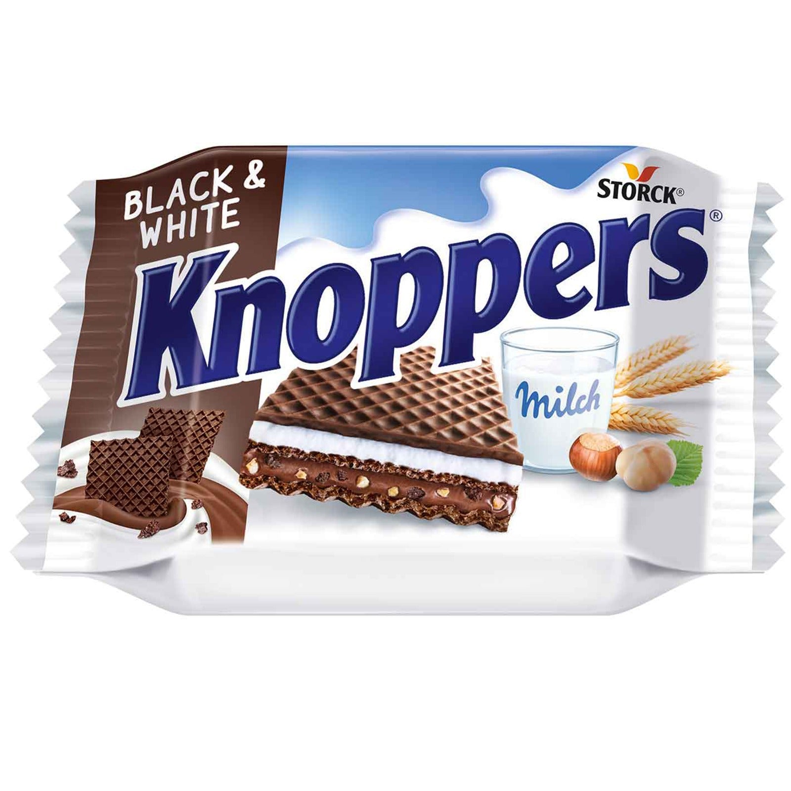 Knoppers Black & White 25g - Snack Shark