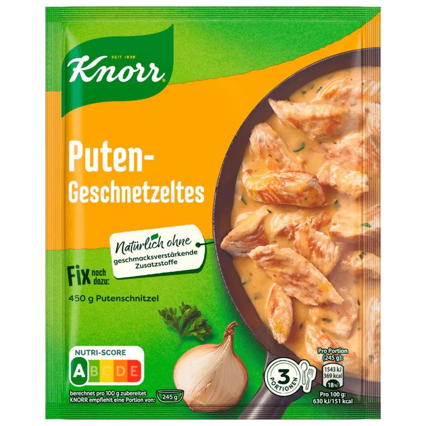 Knorr Fix Putengeschnetzeltes 54g - Snack Shark