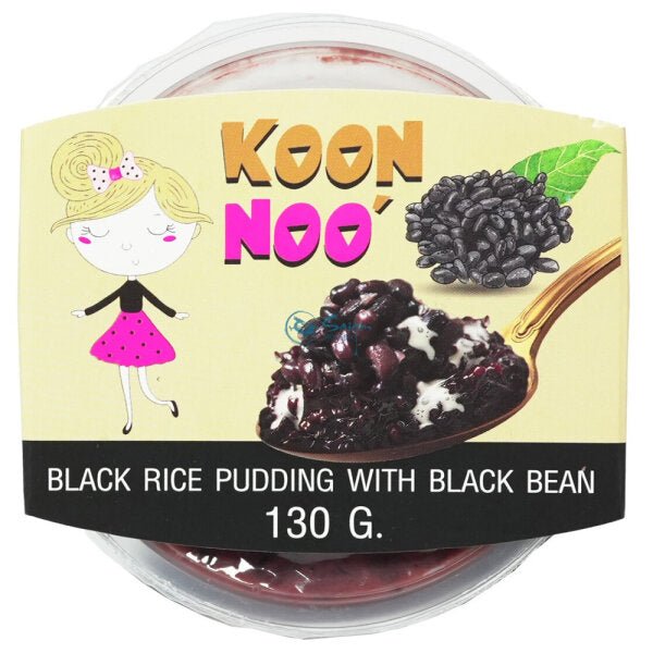 Koon Noo Black Rice Pudding with Black Bean - 130g - Snack Shark