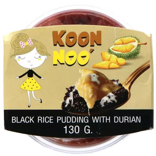 Koon Noo Black Rice Pudding with Durian - 130g - Snack Shark