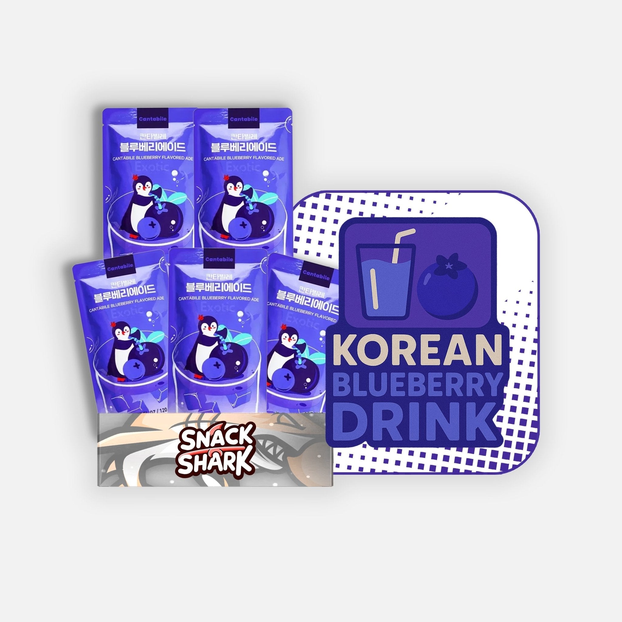 Korean BLUEBERRY Drink Box - Snack Shark