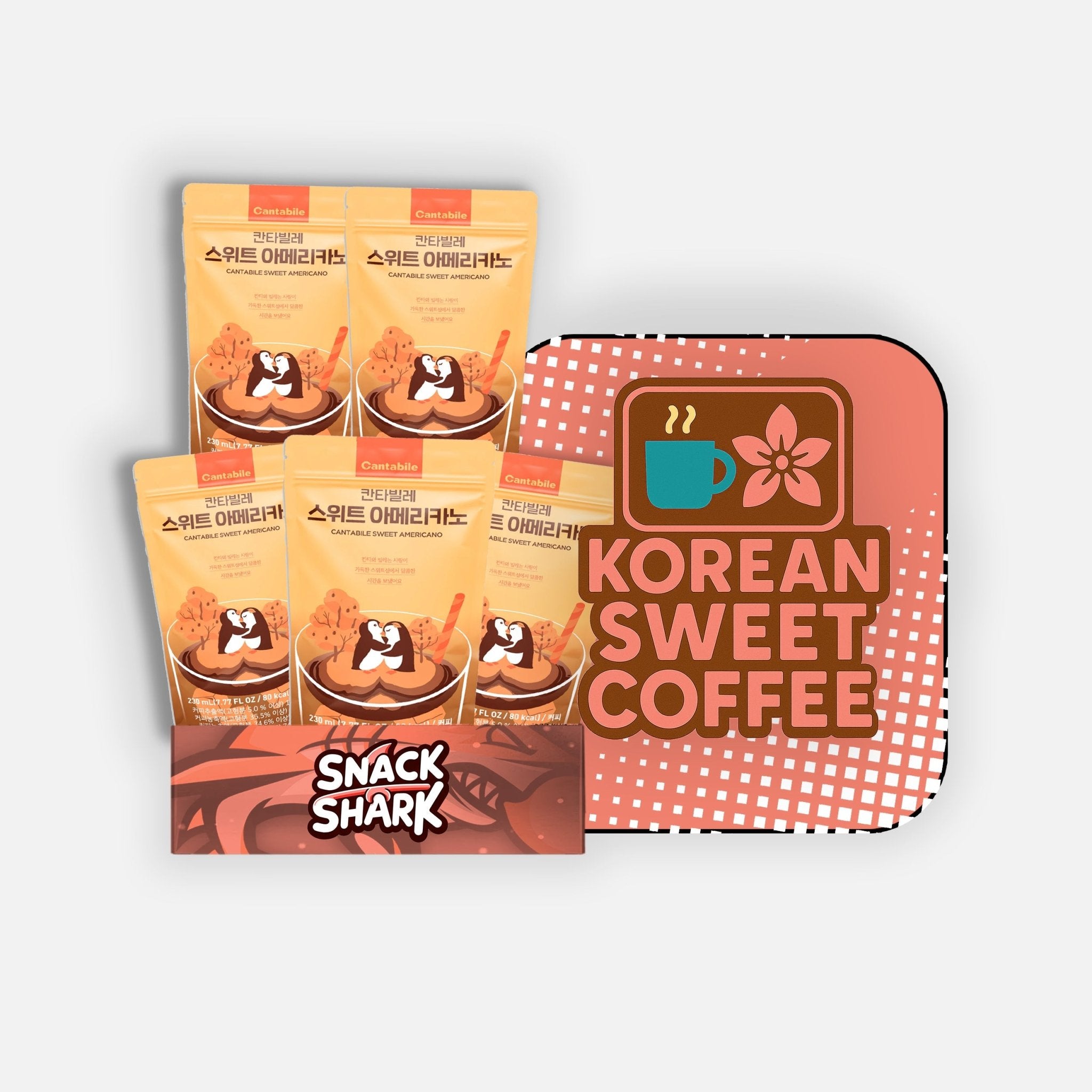 Korean SWEET COFFEE Drink Box - Snack Shark