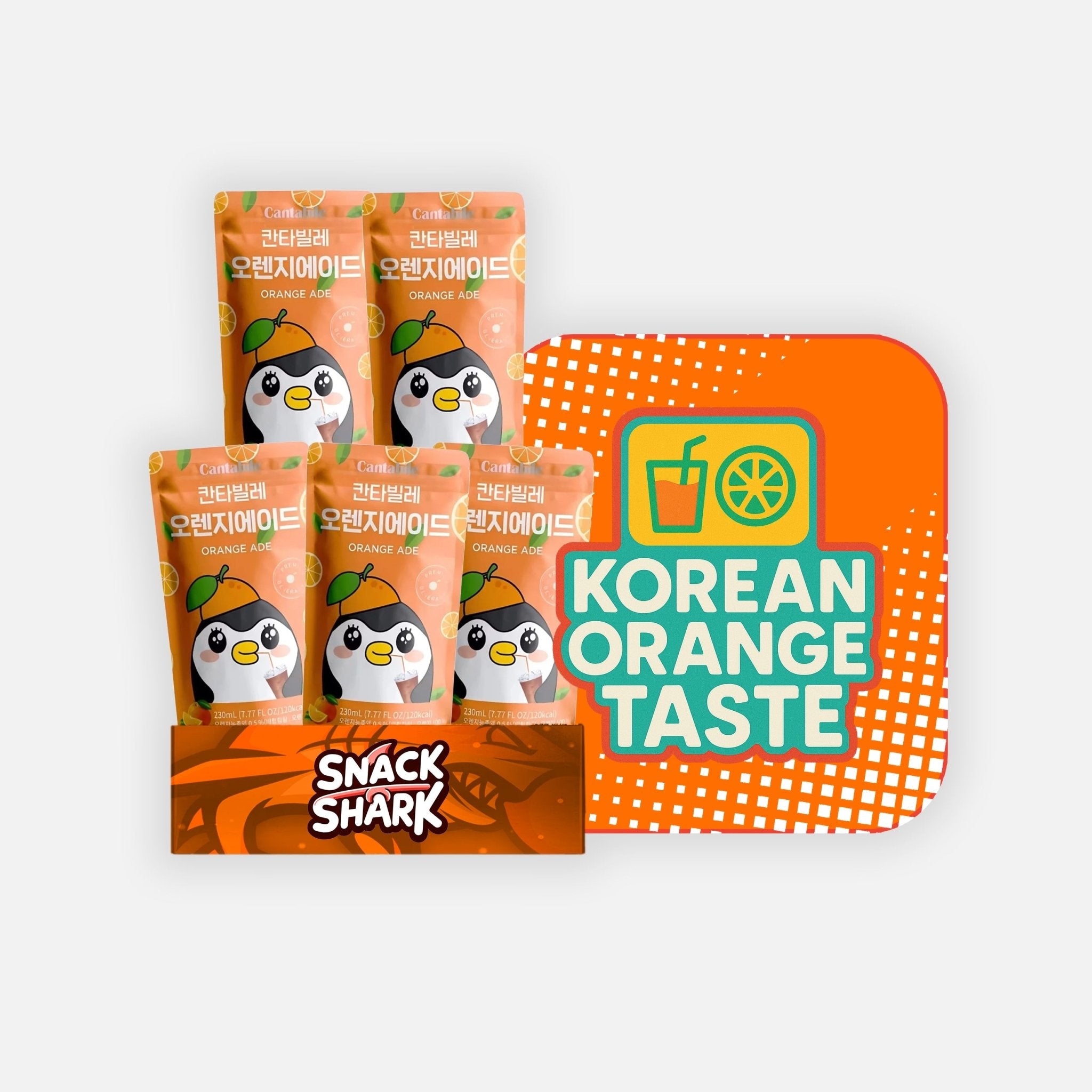 Koren ORANGE Drink Box - Snack Shark