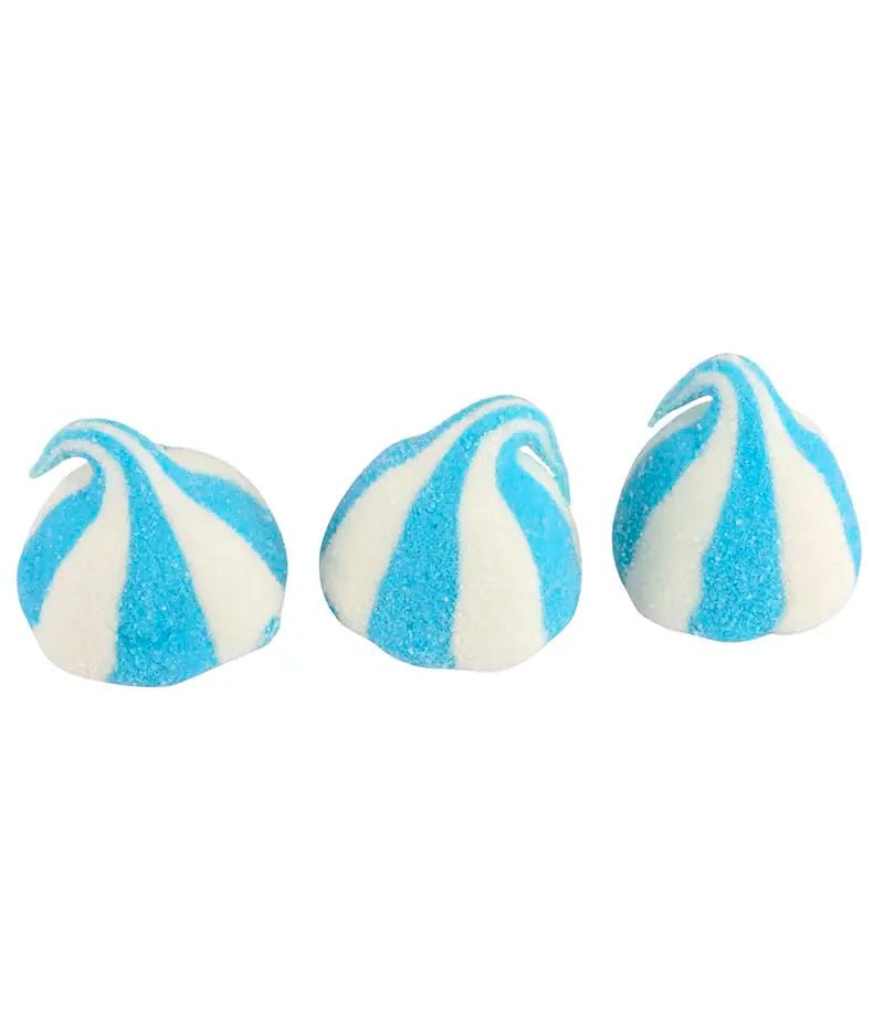 Marshmallow Speckbälle gestreift blau/weiß - Snack Shark