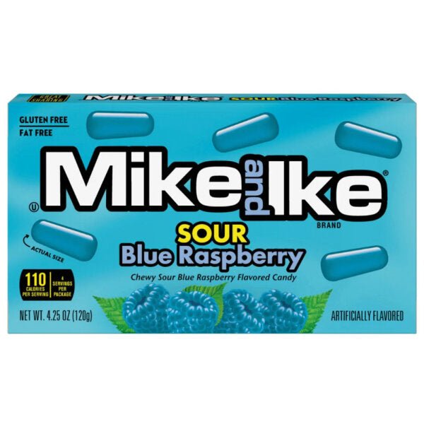 Mike and Ike Sour Blue Raspberry - 120g - Snack Shark