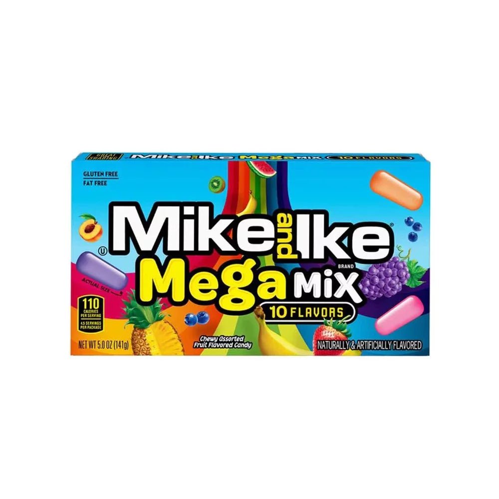 Mike & Ike Mega Mix – Theater Box (141 g) - Snack Shark