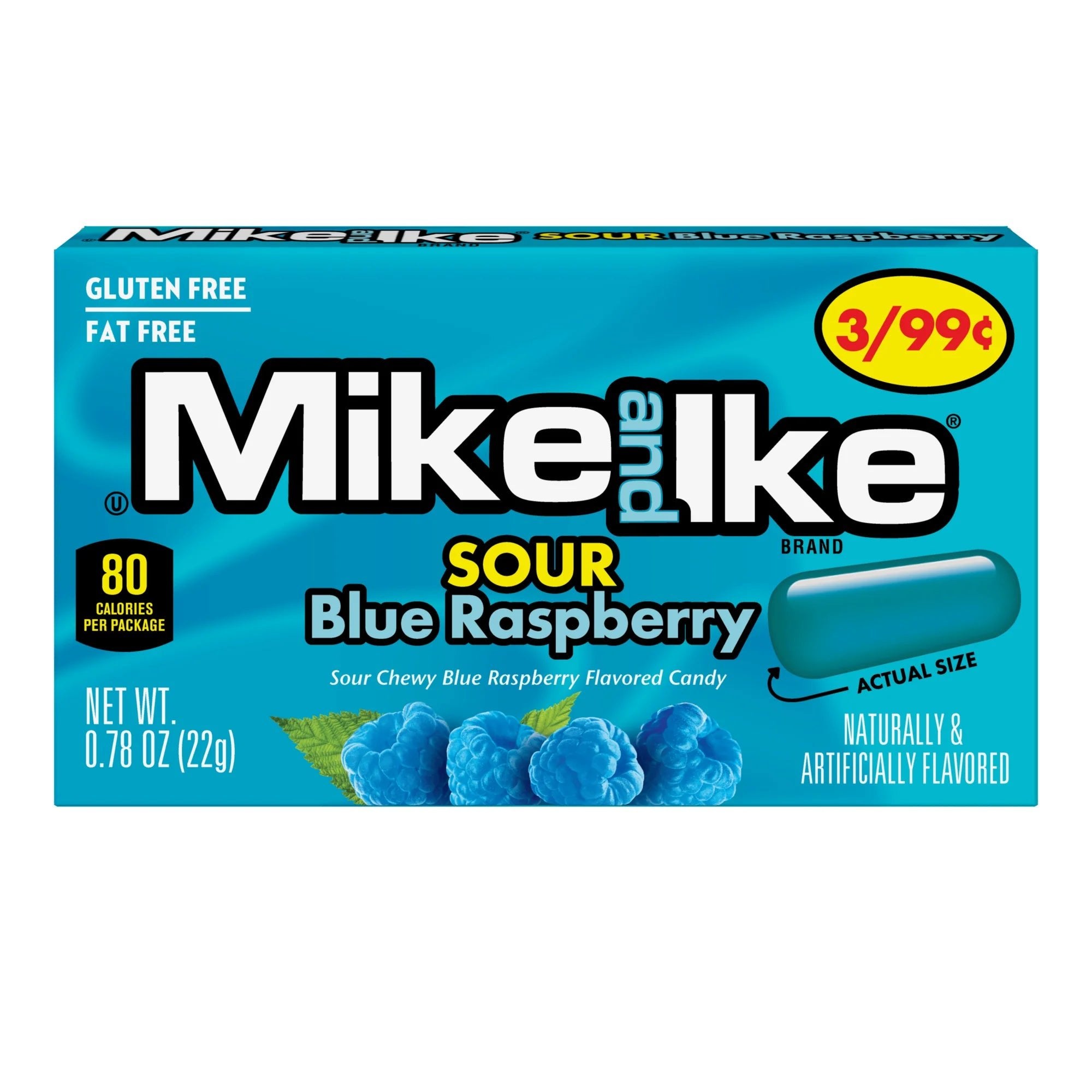 Mike&Ike Sour Blue Raspberry 22g - Snack Shark