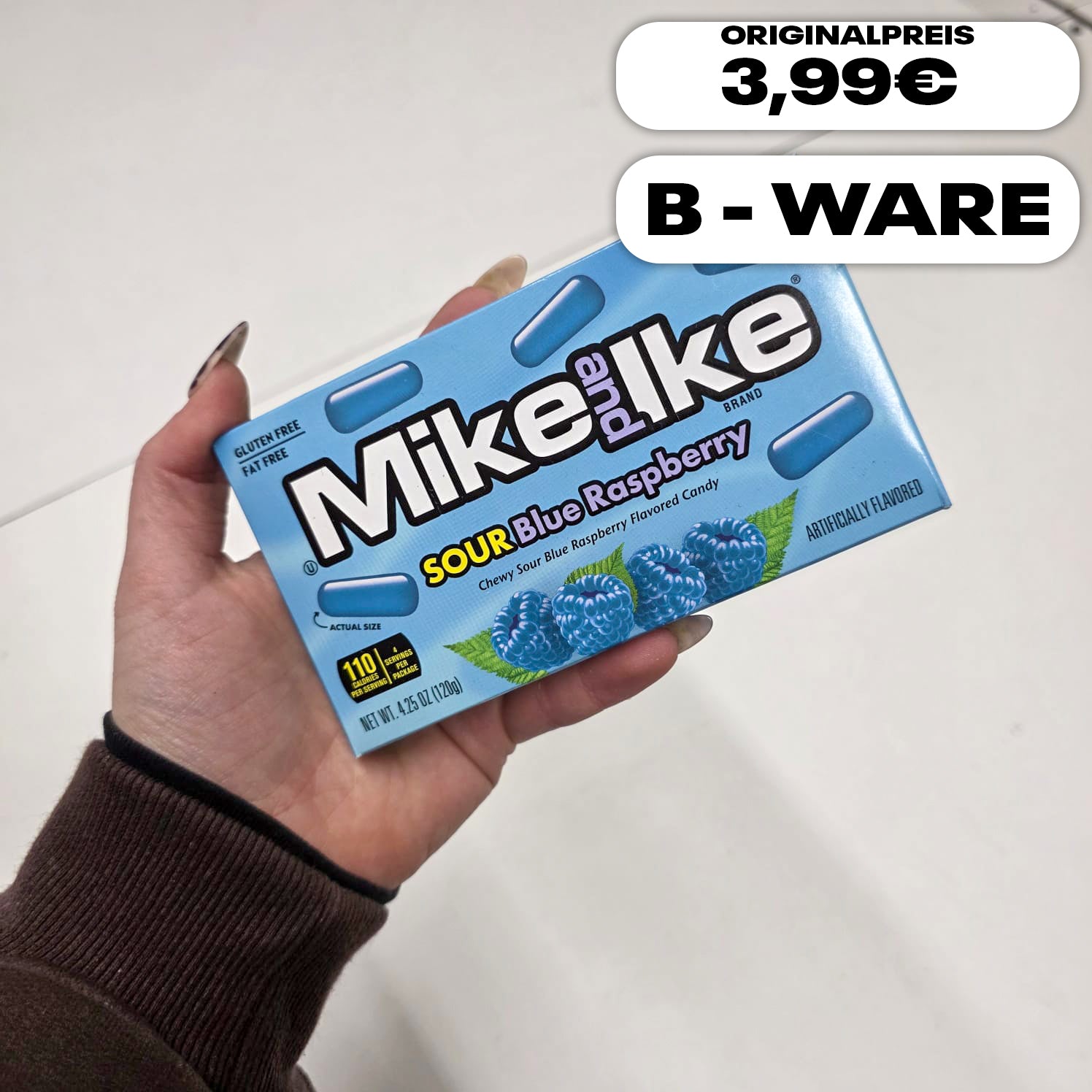 Mike and Ike Sour Blue Raspberry 120g / B-Ware